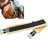 Western Sattelbauchband - Western Gürtel für | Englisches Bauchband aus Fleece Elastisch Edelstahl - Bauchband Atmungsaktiv Sattelzubehör