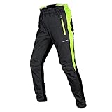 Tofern Winter Herren Fahrradhose Lange Thermo Outdoorhose mit Fleecefutter - MTB - Mountainbike Hose Wasserdicht & Winddichte Warm Thermohose mit Fleece, Winter Warme Outdoor Hosen für Cycling