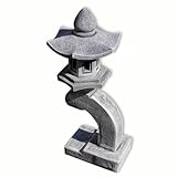 Steinlampe Gartenlampe Rankei asiatische Steinlaterne aus Sandsteinguss grau 76 cm hoch Winterfest