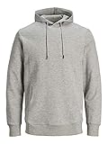 JACK & JONES Male Hoodie Sweat XLLight Grey Melange