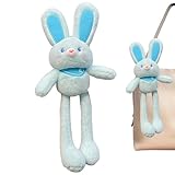 Kustimantu -Plüschtier aus Plüsch, Hasenplüsch, 40,6 cm, Soft Tull Up Ostern Rabbits | Schlüsselanhänger, Dekoration des Tierheims, Rucksack-Charme, Deko-Tipps