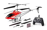 Carson 500507183 Easy Tyrann 670 Rescue Autos. 100% RTF – RC Heli, Ferngesteuerter Helikopter, Robustes RTF (Ready to Fly), Outdoor Helikopter, RC Flugzeug