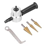 Uadme Doppelkopf-Knabber aus Aluminiumlegierung, Schnellarbeitsstahl, Stufenbohrer zum Bohren