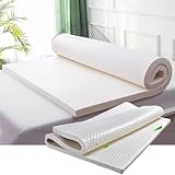 Naturlatex-Matratze, 1/2/3/4 Zoll, langlebige und stützende Memory-Schaum-Alternative, 7,5 cm dick, 120 x 200 cm, umweltfreundlicher Komfort