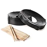 Kawanyo – Ballschale 5er Set mit Drumsticks für Gymnastikbälle als Wegrollsperre – Gymnastikballschale geeignet für Seniorengymnastik, Therapie & Fitness-Kurskonzepte – Sitzball Stapelhilfe