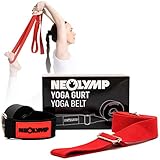 NEOLYMP Yoga Gurt Baumwolle mit Metallverschlüssen 2,5 m + Türanker – Yoga Strap Yogagurt Lang Joga Gurt Yoga-Gurt Yoga Gürtel Gurte Yoga Yoga Gurt Yogagurt Baumwoll Gurt