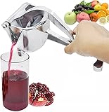 Hojaw Obst Handpresse Manuelle Hand Entsafter Tragbare Saftpresse aus Aluminium Zitruspresse Fruchtsaftpresse Orangenpresse Fruchtpresse Zitronenpresse Limettenpresse
