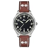 Laco Fliegeruhr Genf.2.D 40 Made in Germany – 40 mm Ø hochwertige Quarzuhr mit Datumsanzeige – Baumuster A – Einzigartige Qualität. Herausragende Verarbeitung – Wasserdicht