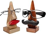 dg DESI GEN Handgefertigter Brillenhalter aus Holz, in Nasenform, als Dekorationsgeschenk für Männer und Frauen (für Sie und Ihn)