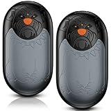 Handwärmer Wiederaufladbar 2 Pack, 8000mAh Handwärmer Elektrische, Taschenwärmer Single 24 Stunden Lange Heizung, 3 Heizmodi für Frauen Männer Camping Jagd Golf(Grau)