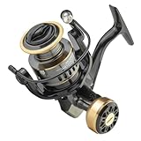 TOGEVAL Angelrolle Metall Spinnrolle Meeresrolle He 3000 mit Eva Griff Robustes Angelzubehör für Spinn und Meeresruten Komfortabel und Langlebig Angelrad für Wurf und Salzwasserangeln