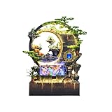 Gartenbrunnen Großer bodenstehender Brunnen mit Steingarten, Wasserspiel-Wandschirm am Eingang, dekorative Ornamente for den Boden im Wohnzimmer, geeignet for Wohnzimmer, Eingang, Balkon, Innenhof und