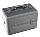 Edles Beauty Case – Multikoffer aus Aluminium – Abschließbar, mit Tragegurt – Variable Fächer – Perfekter Organizer