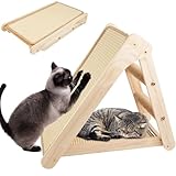 Sibosen Faltbares Kratzbrett für Katzen,53x49x45cm Kratzbrett Katze,3 In 1 Abriebfestes Katzenkratzbret aus Hochwertigem Sisal,Keine Installation erforderlich