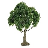 Sosoport Mikrolandschaftsmodellbaum Modellbahnbäume Modell Landschaft Miniatur-Puppenhäuser Miniatur-Modellbaum Miniaturtiere Blumenmodellbaum aus Draht Miniaturbäume Plastik Green