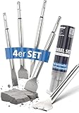 STONE REEF SDS Plus Meißel Set [4-teilig inkl. Fliesenmeißel], Sds Meißel, Meisel, Flachmeißel, Meissel, Sds Meißel Set, Meiselset für Bohrhammer, Spachtelmeißel, Spitzmeißel, Sds Meißel breit fliesen
