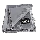 Alvinlite Sommer Bettdecke aus Eisseide 180 x 220cm Kühldecke, Leichte & Weiche Sommerdecke, Sommerbettdecken ohne bezug nutzbar, Doppelseitige Kältedecke, Steppdecke, Reisedecke Ultraleicht, Grau