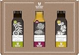 Ölmühle Solling Set Essig und Öl, bio, 3 x 100 ml Flaschen, Inhalt: Holunderblütenbalsamessig, Haselnussöl
