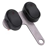 Motorrad-Scheinwerferschalter, 12 V, LED-Scheinwerfer-Steuerung mit Kontrollleuchte für universelle Passform an Rollern und Motorrädern (schwarz)