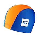 arena Unix II Junior Unisex Stoff-Badekappe, Schwimmkappe für Jungen und Mädchen, Schnelltrocknende Badekappe aus Stretchstoff, Weiche und Strapazierfähige Schwimmkappe