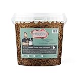 FRESCO Dog Martin Rütter Trainingsknöchelchen Ente 1kg | Leckerlies für Hunde mit viel Fleisch | getreidefrei & zuckerfrei| 100% frische Zutaten | für Belohnung, Training und als Snack