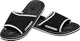Cressi Lipari - Slipper für Strand und Schwimmbad - Erwachsene und Kinder,Mehrfarbig (Schwarz), 38 EU