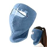 Winter-Gesichtsmaske – verdickter Fleece-Bezug | Winter-Fleece-Schutzhaube – für Herren, kaltes Wetter, Radfahren, Reiten, Motorrad, Snowboarden
