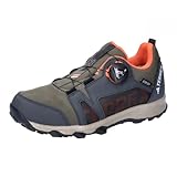 adidas Terrex Agravic BOA RAIN.RDY Trail Running Shoes Trailrunning-Schuhe, Olive strata/orange/Wonder beige, 29 EU