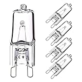 OSDUE G9 Halogen Leuchtmittel, 5 Stück Kapsel Lampe Dimmbar 28W 230V Warmweiße Lampen 2800K für Backofen Mikrowellen Herd Deckenleuchten