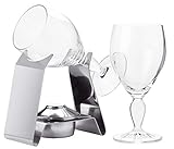 Spring Irish Coffee Set | inkl. 2 Irish Coffee Gläsern | Rechaud aus Edelstahl mit Brenner | auch für Cognac-Schwenker geeignet | Cocktail Zubehör | Eiskaffee Gläser groß