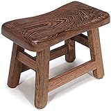 Fußhocker, Massivholz Chicken Wing Holz/Badhocker rutschfeste Matte/Geeignet Für Wohnzimmer Balkon Schlafzimmer Badezimmer/Wie Abgebildet (Größe:29×15×27Cm,Farbe:Wie Abgebildet) (Wie Abgebildet 29×1