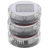 Milisten 3 Stück Pack Kleiner Motorraduhren Selbstklebend Abs Kunststoff Kleine Digitale Auto und Motorraduhren für Außeneinsatz