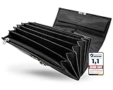 VATERLIEBE Kellner Geldbörse - Weiches Nappa-Leder - Kellnertasche - 6 große Fächer für Scheine, 8 Fächer für Karten - Kellnerportemonnaie - Schnell bedienen - Bedienungsgeldbeutel RFID/NFC