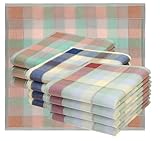 Betz 12 Stück Damen Stoff Taschentücher Paloma III Größe 30x30 cm 100% Baumwolle Farbe Dessin 7
