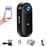Baobylon Mini Action Cam WIFI,1080P Unterwasserkamera Wasserdicht bis 30M,Freihand-POVs,Überall Anbringbar,360° Helmkamera Motorrad Fahrrad Bodycam Körperkamera,Mini Kamera,Multifunctional Accessories