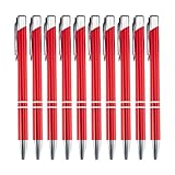 Druckkugelschreiber, 1,0 mm, glattes Schreiben, Metall, Schreibwaren, 10 Stück