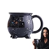 Hexentasse, Keramikkessel, 325 ml, mikrowellengeeignet, Keramikkessel, Wasserbecher für Halloween, Mottoparty, Neuheit Kaffeetasse