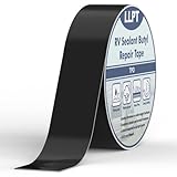 LLPT Butylband | Dach Reparaturband | Schwarz | UV-beständiges RV-Dichtungsreparaturband | Extrem Langlebiges Wasserdichtes Luftdichtes | Für Fenster Wohnmobil Boot (SV62110BK2) | 51 mm x 15 m