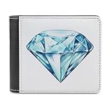 Jubonexis Cartoon-Zeichnung eines Diamanten, weiches PU-Leder, Bifold Wallet, Münzgeldbörse, Kreditkartenetui, langlebig, Kartenhalter, schlanke Geldscheinfach für Männer und Frauen, Geldaufbewahrung