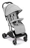 CAM Sportwagen & Reise-Buggy COMPASS Sitzbuggy mit Trolley-Griff - leicht kompakt zusammenklappbar - Stabiles Aluminium-Gestell - Hochwertige Materialien (195 mèlange grigio)