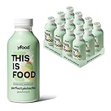yfood Trinkmahlzeit Perfect Pistachio - 12 x 500 ml für unterwegs & stressige Tage - vollwertig & ready-to-drink mit 30 g Protein, Vitaminen und Mineralstoffen (12 x 500 ml, Perfect Pistachio)