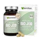 Bio Jod Kapseln | Natürlich aus Algen der nördlichen Hebriden | Bio Kelp vegan | im Glas | 150 μg organisches Jod pro Kapsel | 1 Kapsel täglich | 3-Monatsversorgung | vegan