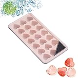Metdek 7X2S 21-well heart-shaped silicone ice lattice pink, Acrylic