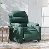 Xichuzi Massagesessel Dunkelgrün Samt, Relaxsessel, Fernsehsessel, Kinosessel, Stillsessel - 3205083