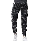 Cargo Hose Camouflage Pants Camo Trousers Arbeitshose Freizeithose Herren Wasserdicht Outdoorhose Winter Hose Warm Gefüttert Snowboardhose Winddicht Schneehose für Skifahren Wandern Trekking