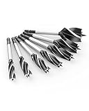 ROFMAPLE Holzbohrer, 7 Stück Schlangenbohrer Set, Hartstahl Reibungsbohrer, schneller Schnitt, Holzbearbeitungsbohrer Set inklusive 10/16 / 18/20 / 22/25 / 35 mm für Holzbearbeitung