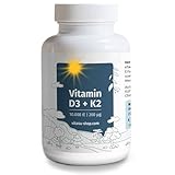 Vitamin D3 + K2 Tabletten von Vita 4U (Vitamin D3 10000 IE + K2)