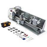 CREWORKS Metalldrehmaschine 1100W, 220x750mm, 2250 RPM, Mini-Tischdrehmaschine