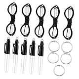 DIKACA Teiliges Nurse Pen Scheren Faltbare Sicherheitsscheren Leichte Mini Marker Stifte Rostfrei und Verschleißfest für Pflegepersonal und Unterwegs