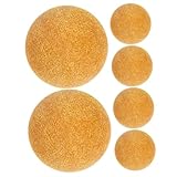 WEKAMOS 6 Stück Mini Tischfußball Bälle Gelb Ersatzbälle aus Stabilem Kunststoff für Tischkicker Langlebig Passend für Standard Tischfußballspiele als Ersatz für Spielaktivitäten